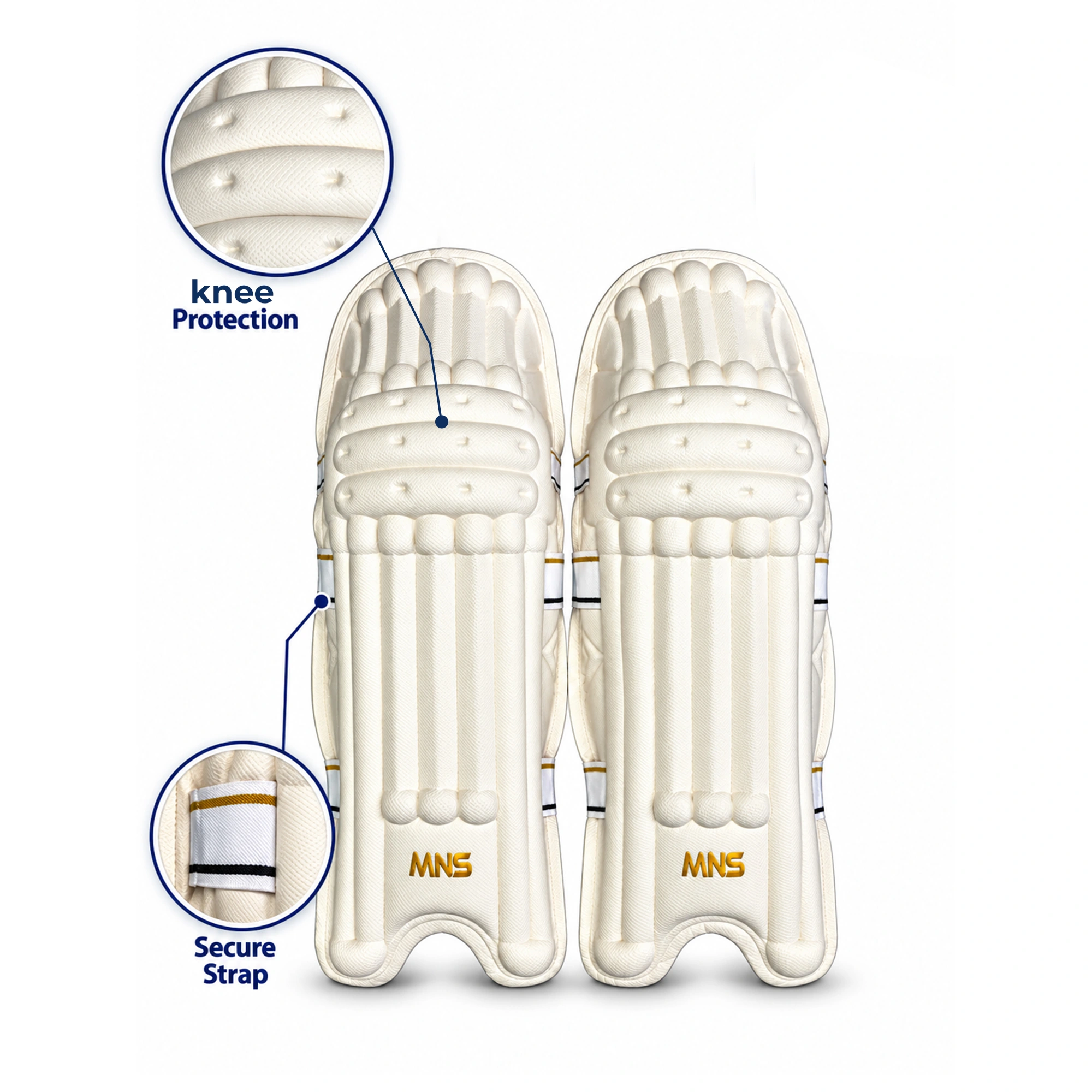 Moulded Pro Pads - White — product photo 2