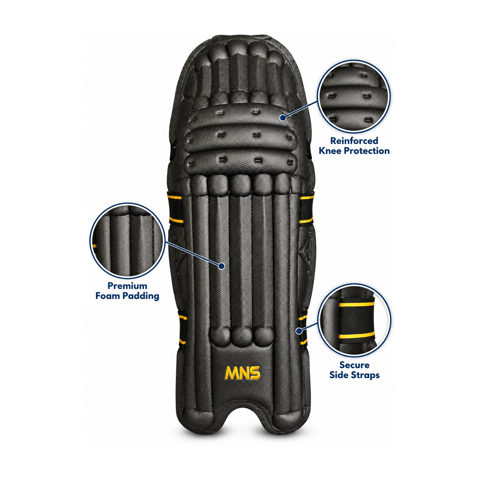 Moulded Pro Pads - Black — product photo 5