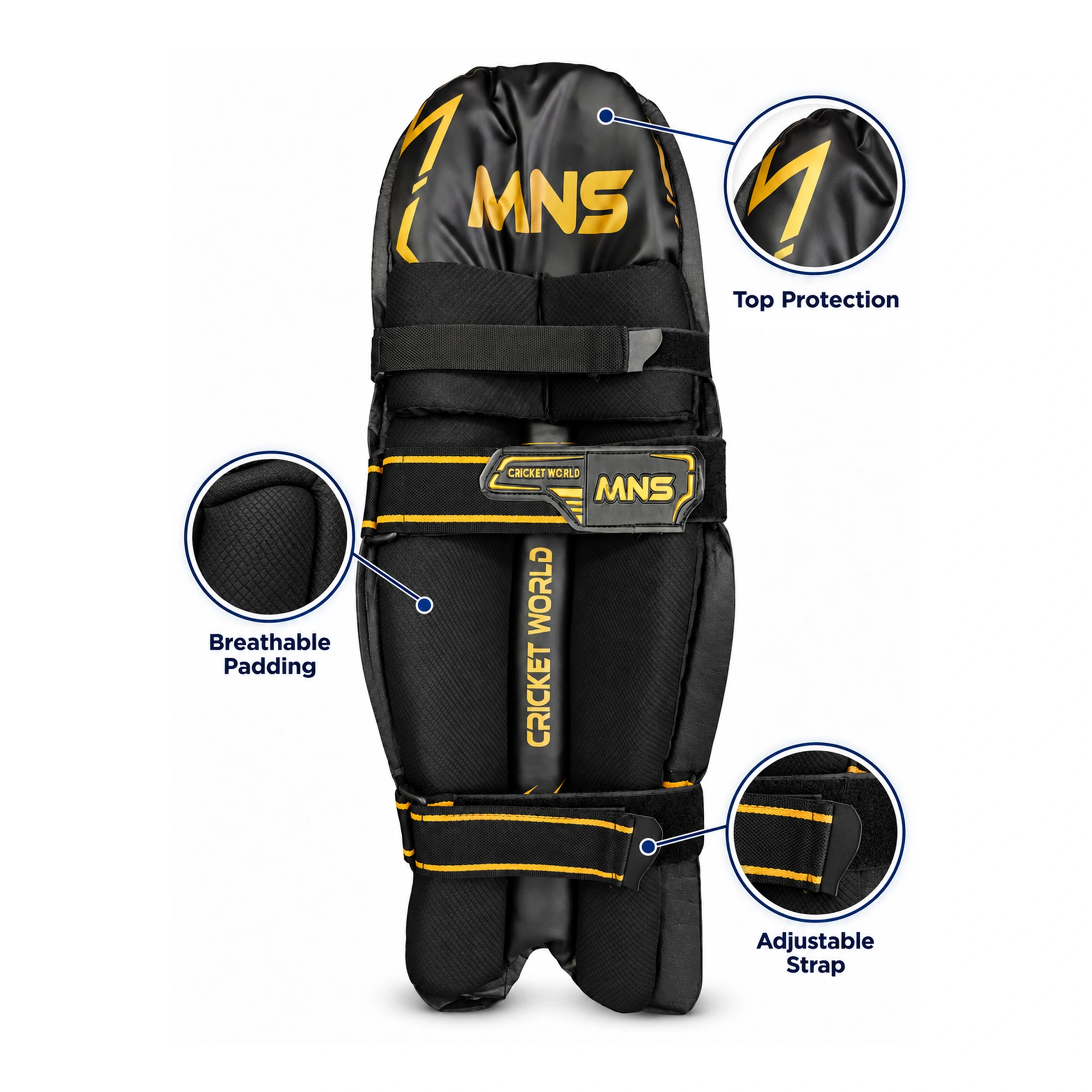 Moulded Pro Pads - Black — product photo 4