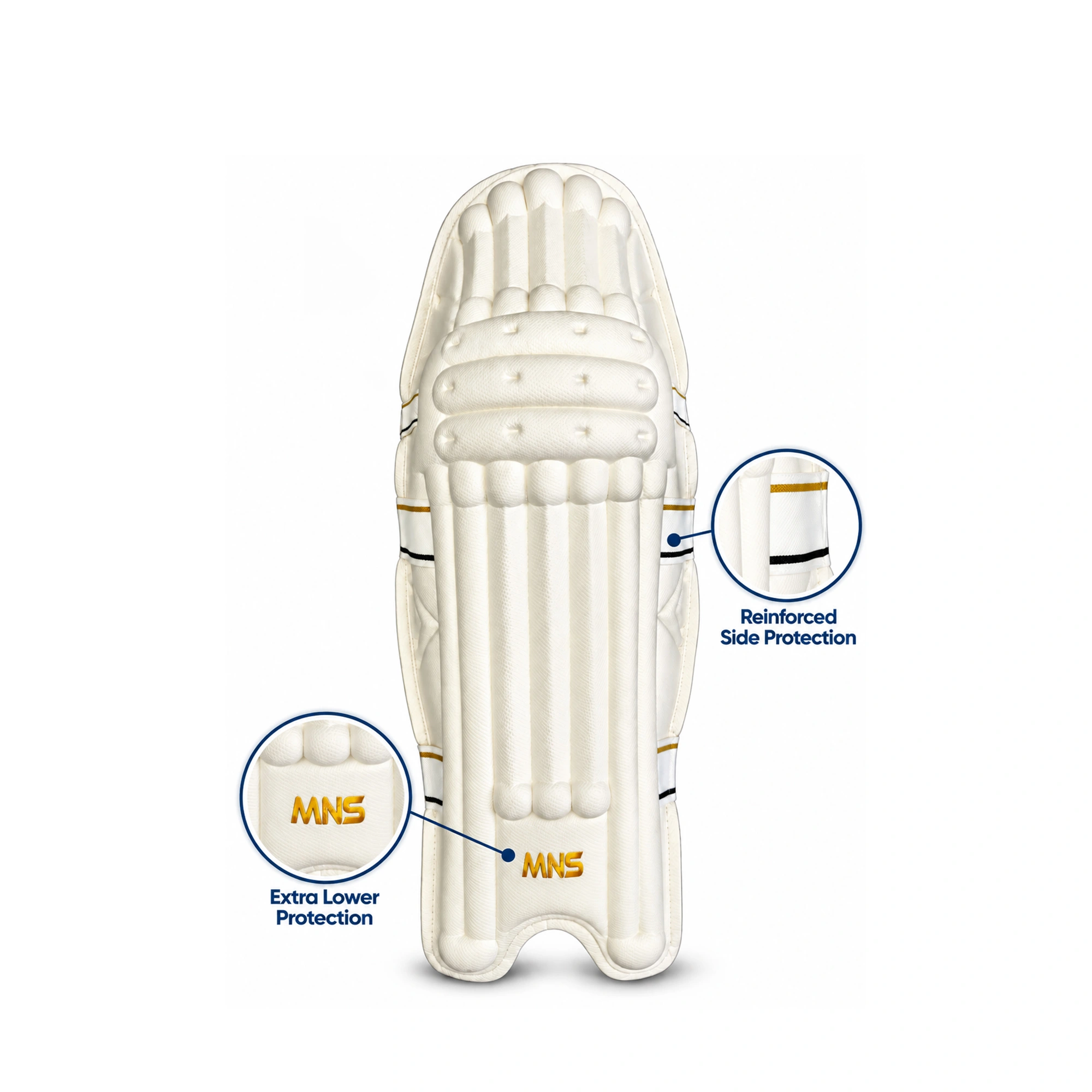 Moulded Pro Pads - White — product photo 3